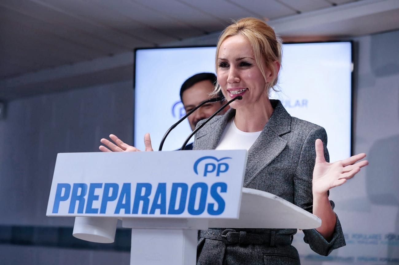 Presentación de la candidata al Parlamento como número 1, Rebeca Paniagua