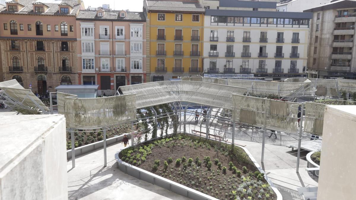 Inauguración de la renovada plaza Salamero de Zaragoza.