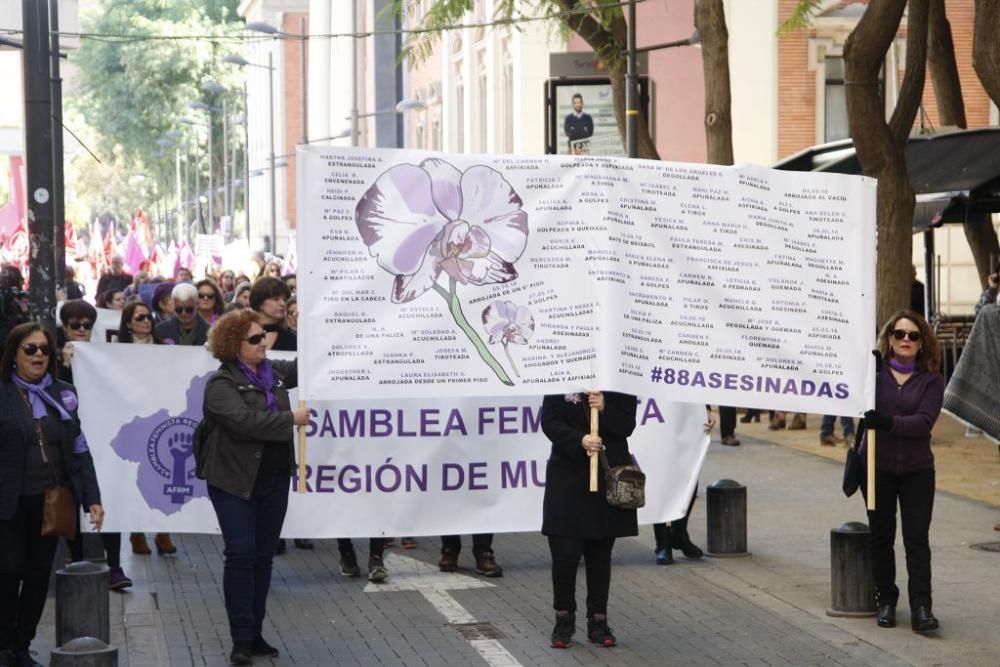 Manifestación en Murcia por el día contra la violencia de género