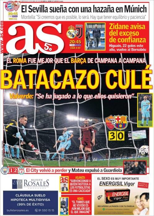 Portadas deportivas miércoles 11 de abril