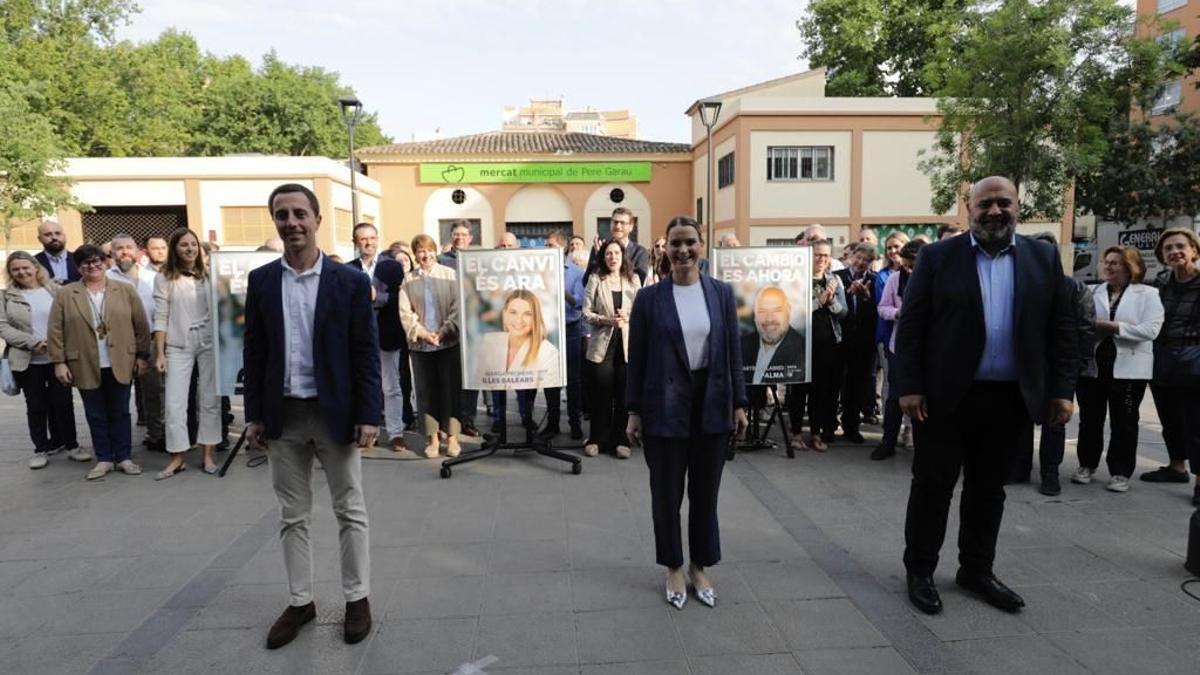 Die Spitzenkandidaten der konservativen Volkspartei PP.