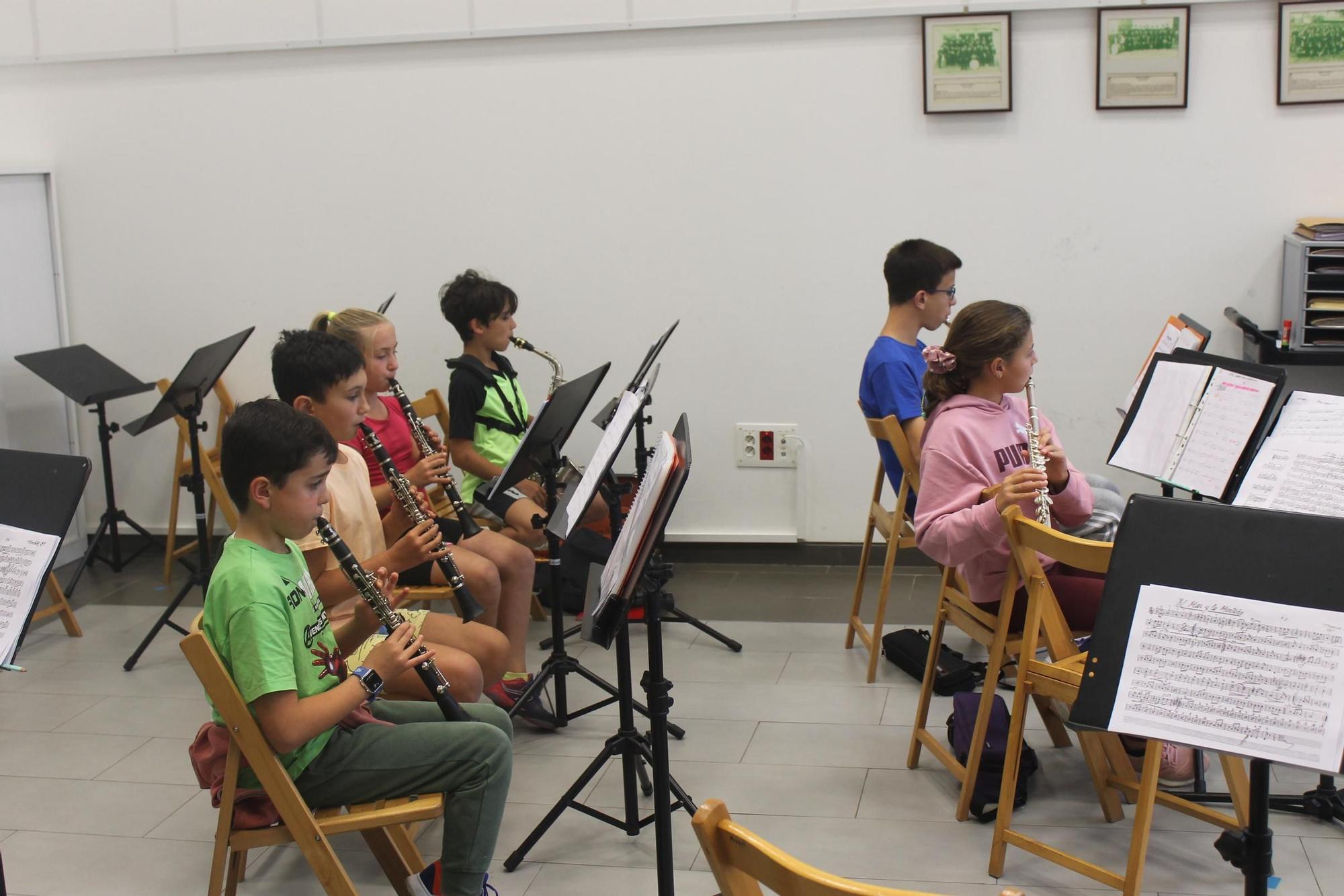 Ensayo de la Banda de Música de Siero