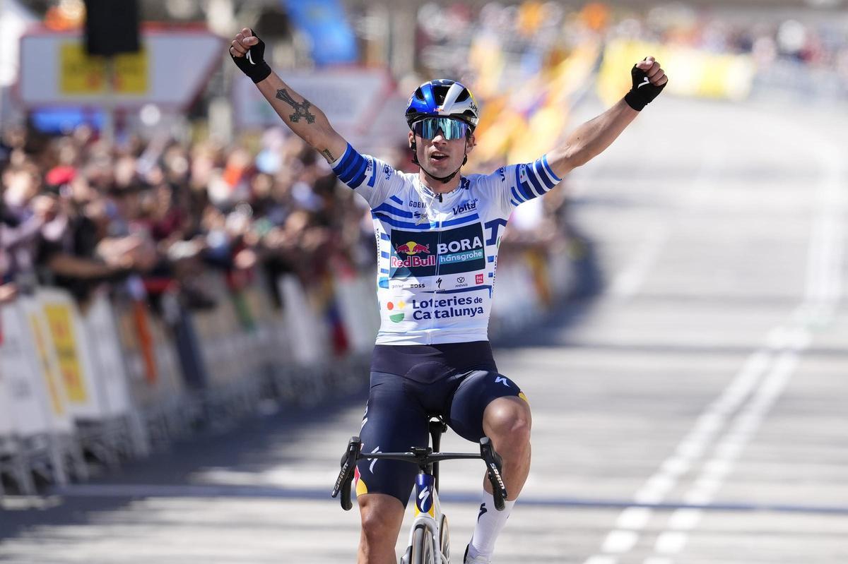 Primoz Roglic, vencedor de la última etapa y la general de la Volta Cataluna 2025