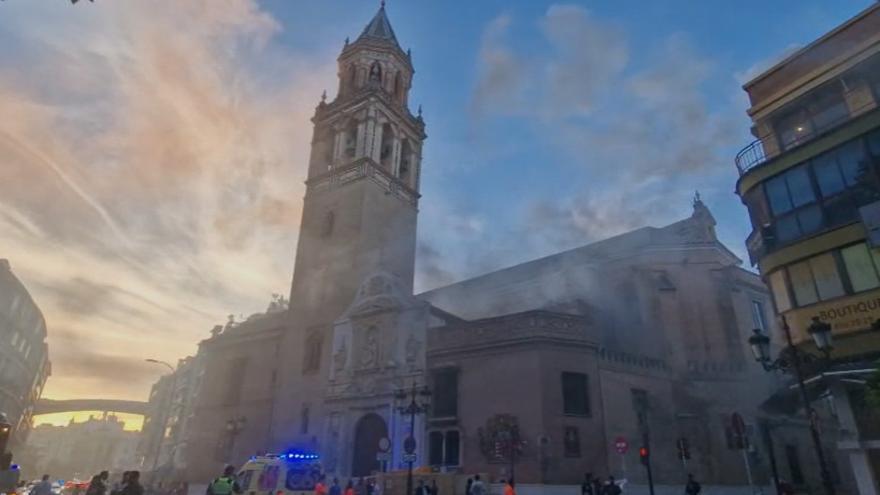 incendio en un restaurante de la Plaza Cristo de Burgos