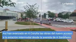 Abierto al tráfico el vial de acceso a la intermodal de A Coruña desde A Sardiñeira