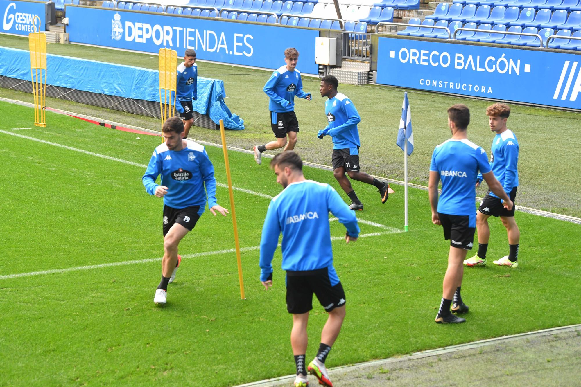 El Dépor prepara en Riazor el partido contra el Zamora