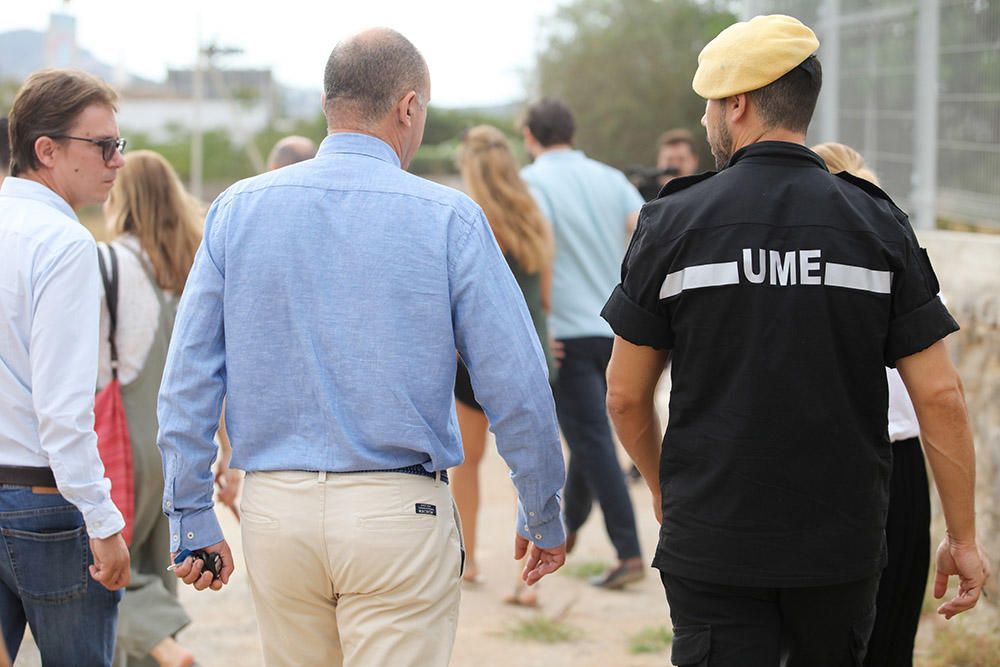 Visita institucional del Consell de Ibiza a sa Coma