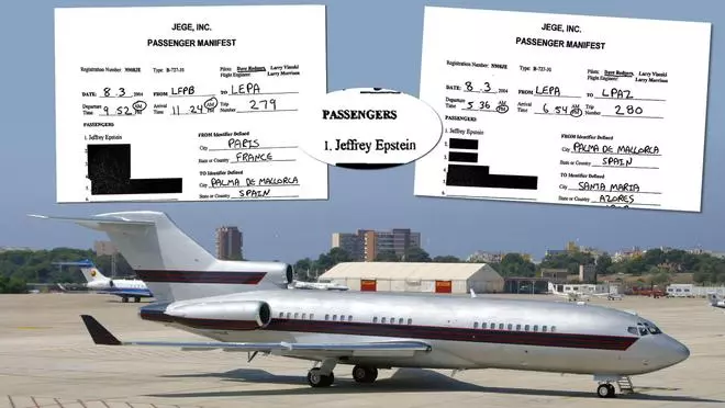 Epstein voló a Palma en el ‘Lolita Express’ con cuatro jóvenes, en agosto del 2004