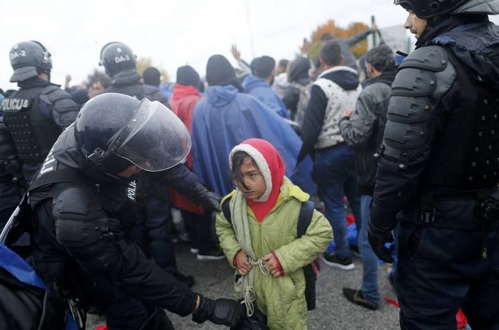 La frontera entre Croacia y Eslovenia ha vivido momentos de tensión por los deseos de los refugiados de atravesarla