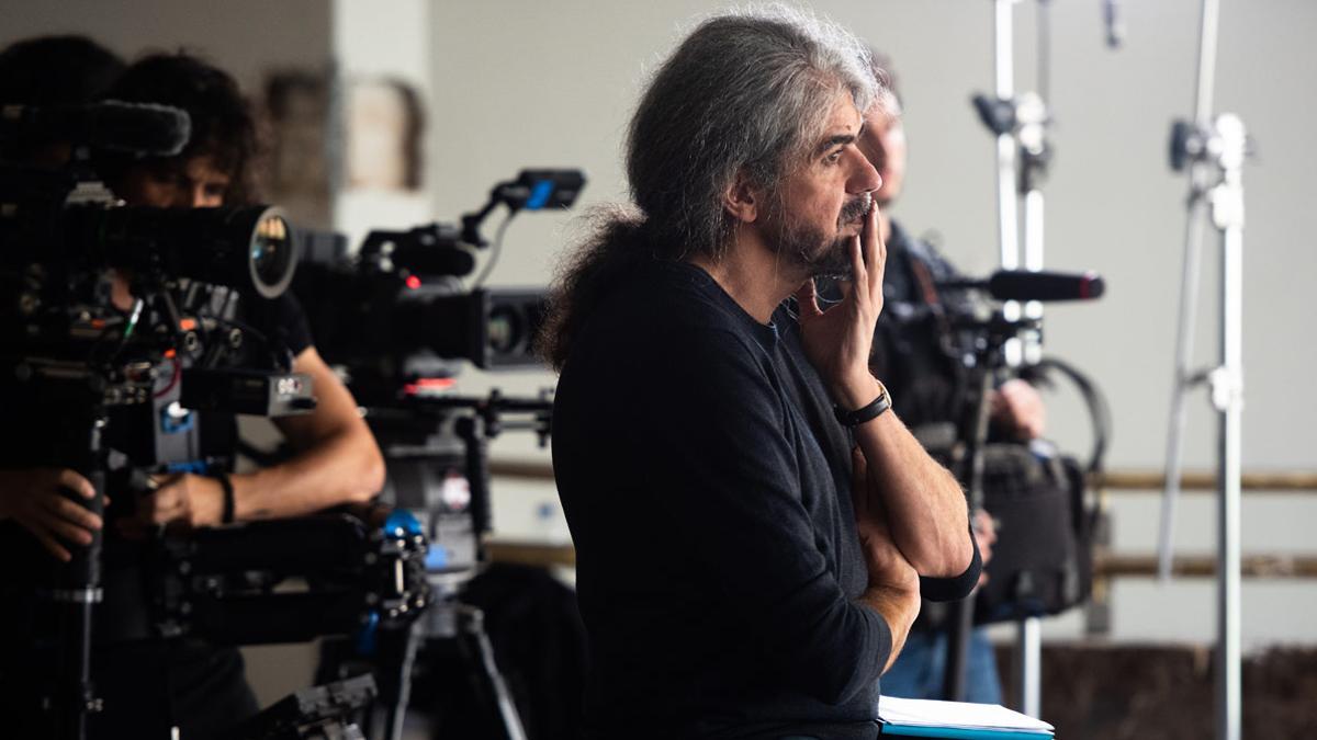 Fernando León de Aranoa durante el rodaje de 'El buen patrón'