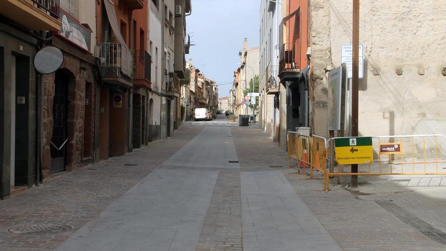 Sant Fruitós enllesteix les obres del segon tram del carrer del Padró