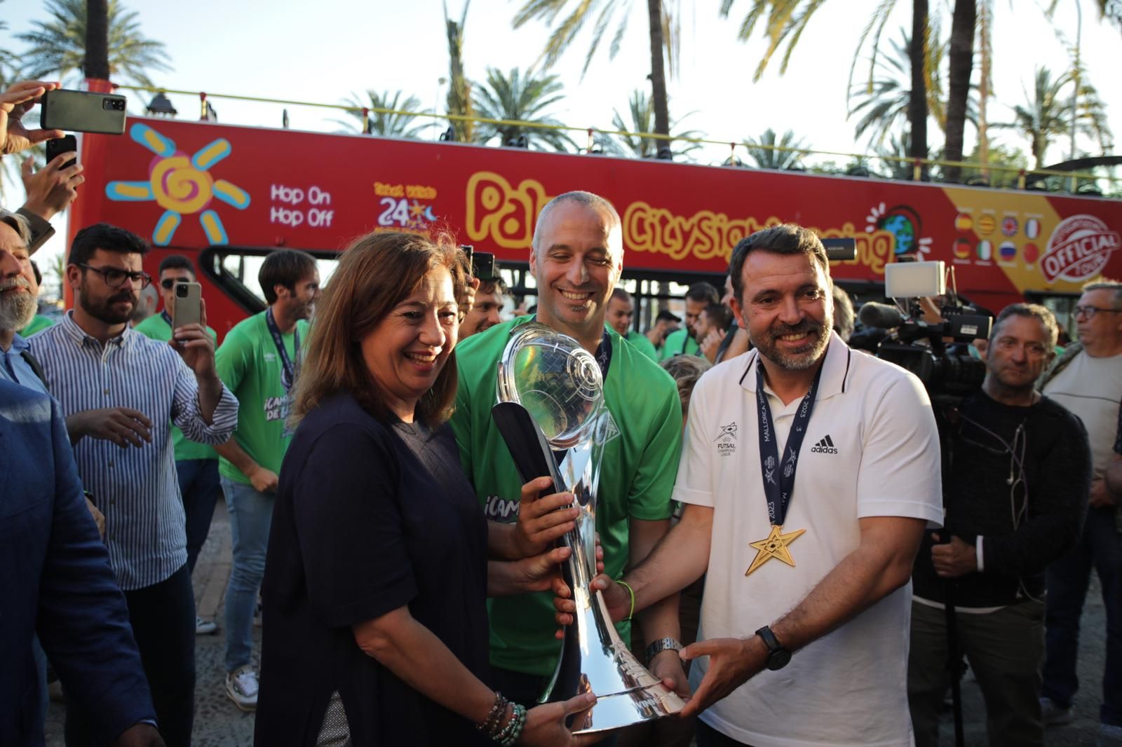 El Mallorca Palma Futsal celebra su UEFA Futsal Champions League