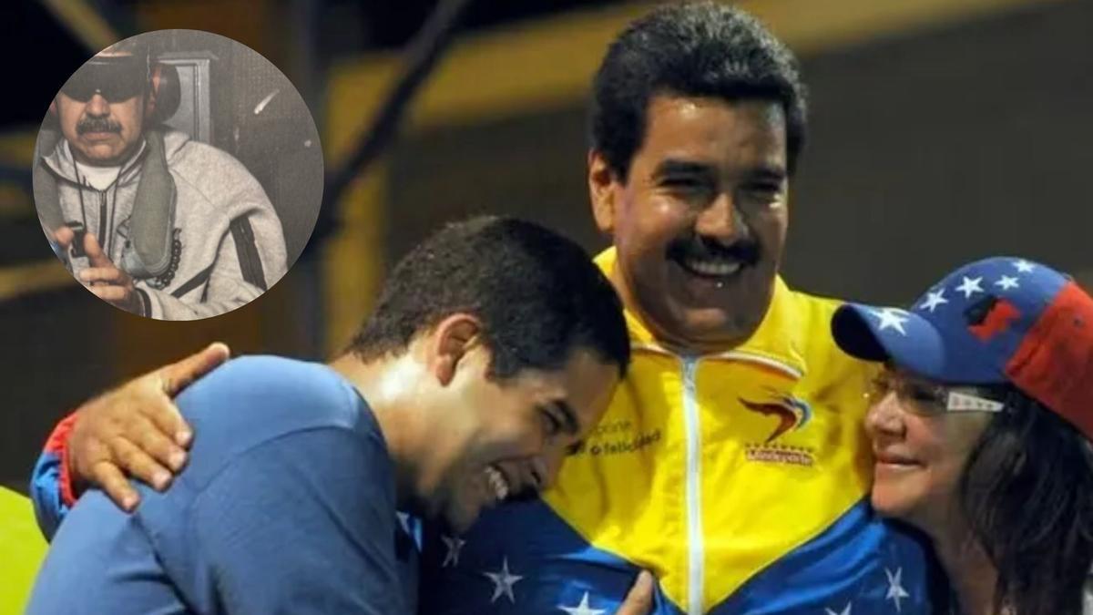 Nicolás Maduro Guerra, junto a su padre, expresidente de Venezuela