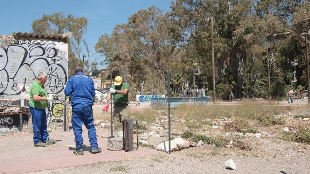 La Junta valló la planta en 2019, cuando todavía quedaban en pie algunas de las casetas que hacían de parapeto del Limonium frente a los temporales.