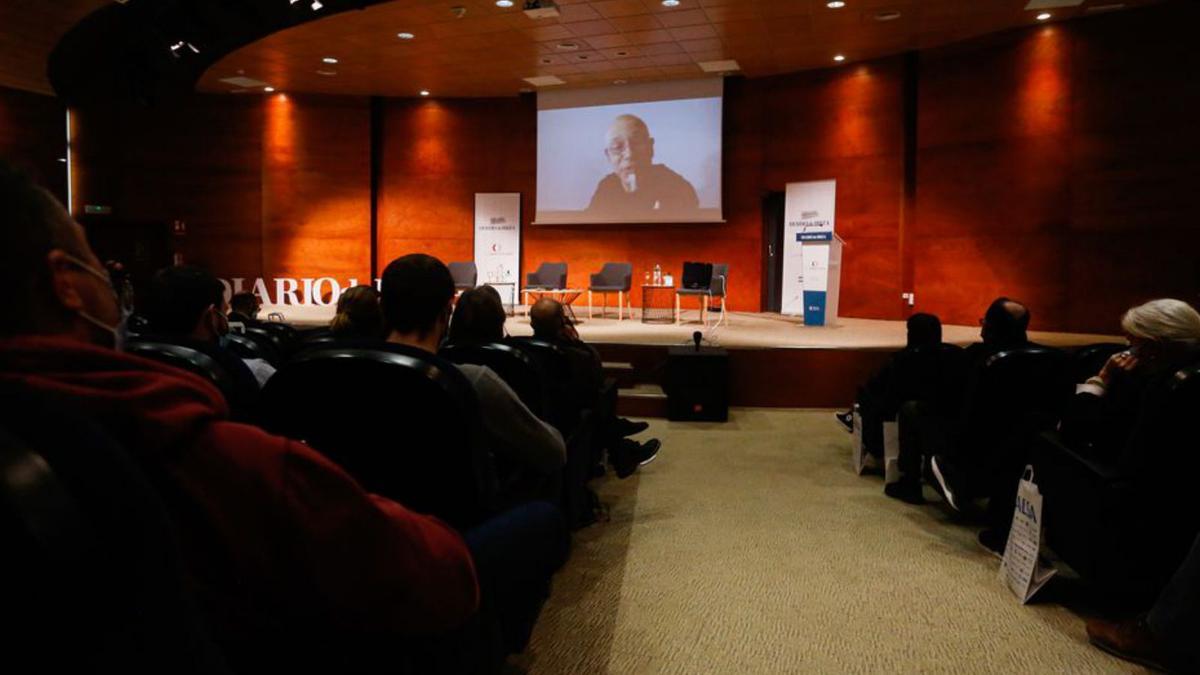 Alejandro López, durante su intervención| Toni Escobar