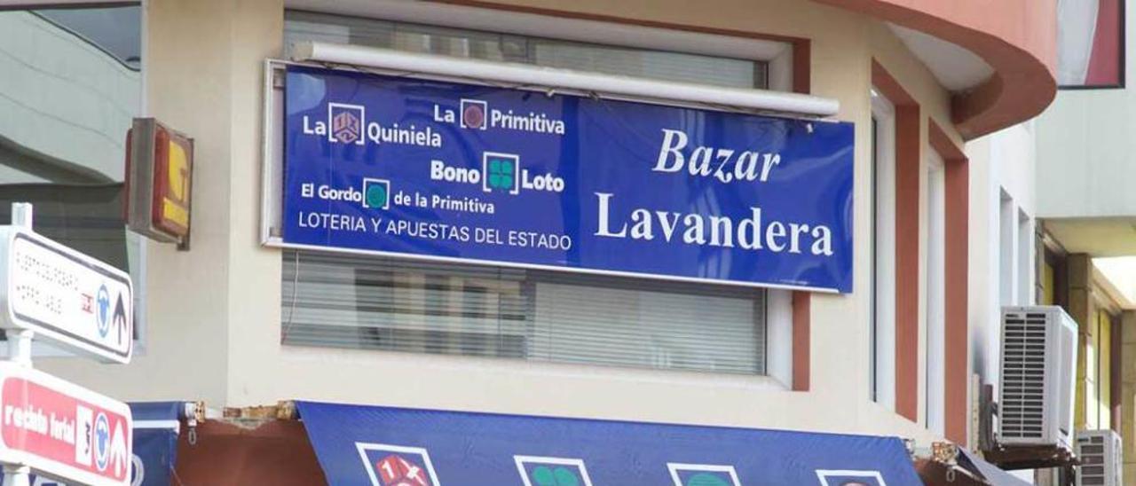 Administración de lotería que repartió el premio en Gran Tarajal.