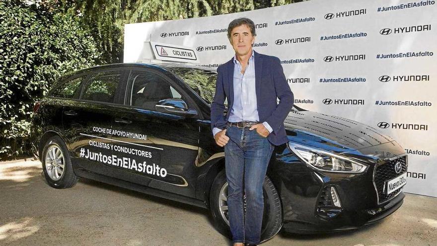 Hyundai Proa Automoción ofrece un coche de apoyo a los ciclistas