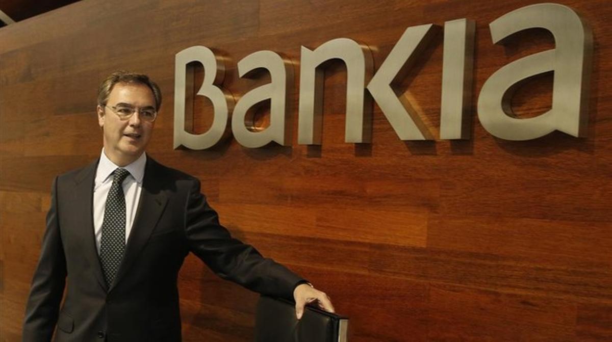 El conseller delegat de Bankia, José Sevilla, en la presentació de resultats.