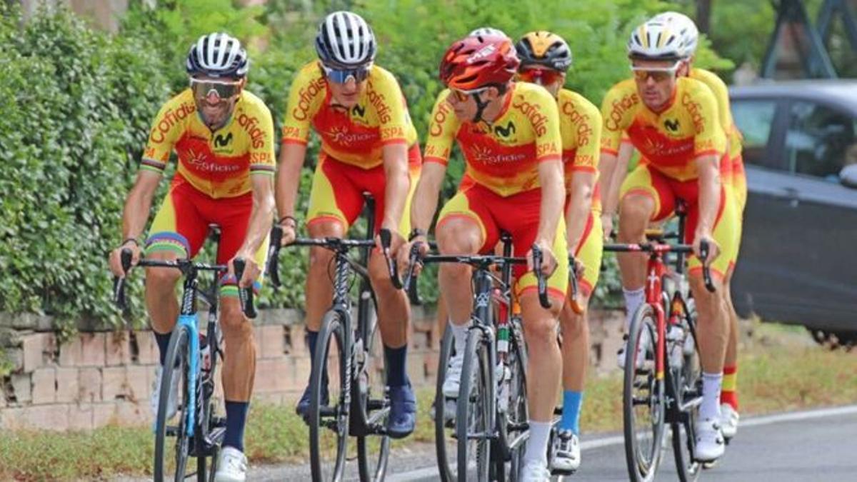 El equipo de ciclismo, en una edición anterior de los JJOO.