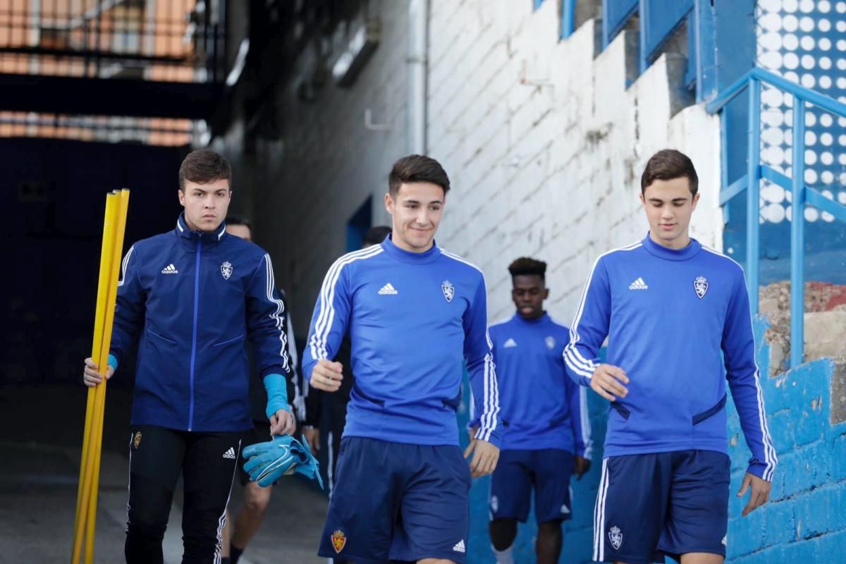 Entrenamiento del Real Zaragoza juvenil