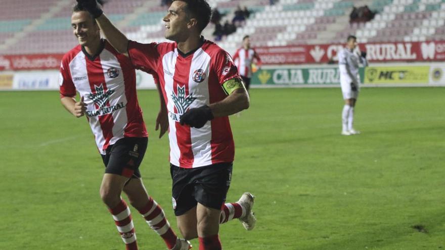 Dani Hernández celebra un gol.