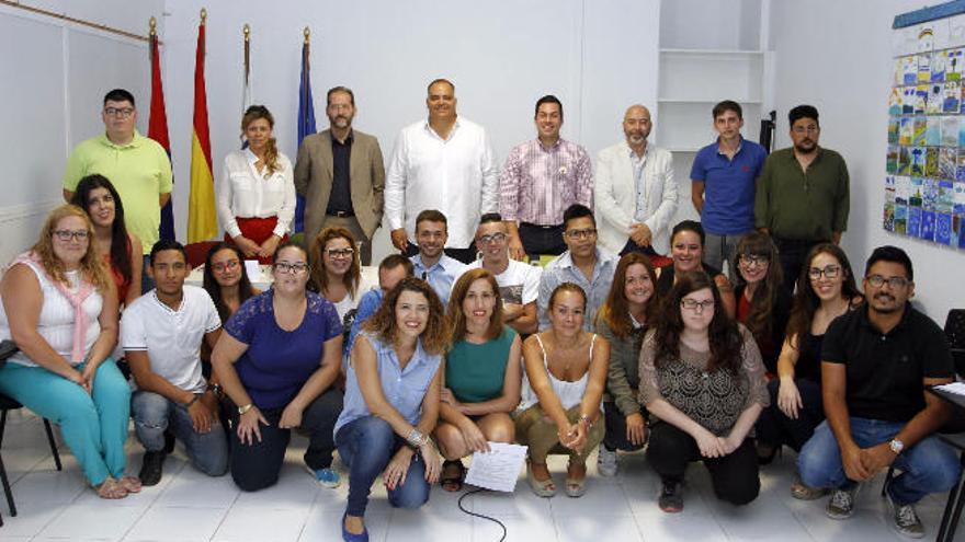 Presentación ayer de la lanzadera de empleo de Lanzarote.