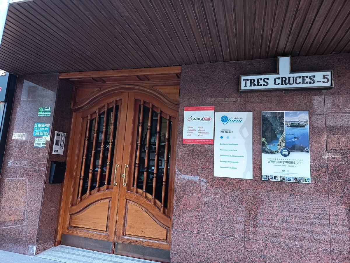 Portal afectado por el corte de suministro