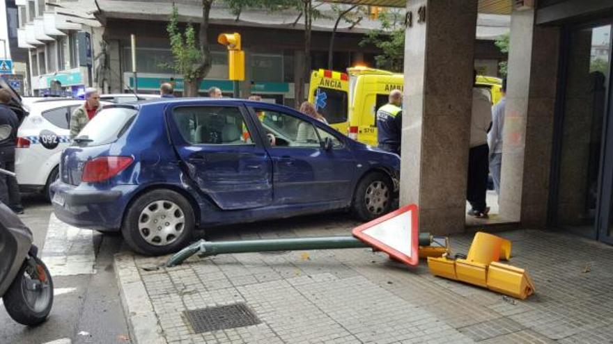 Una ferida en un xoc a Girona