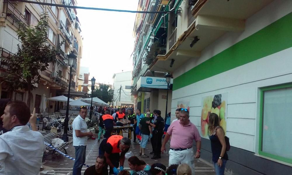 Explosión en el centro de Vélez-Málaga