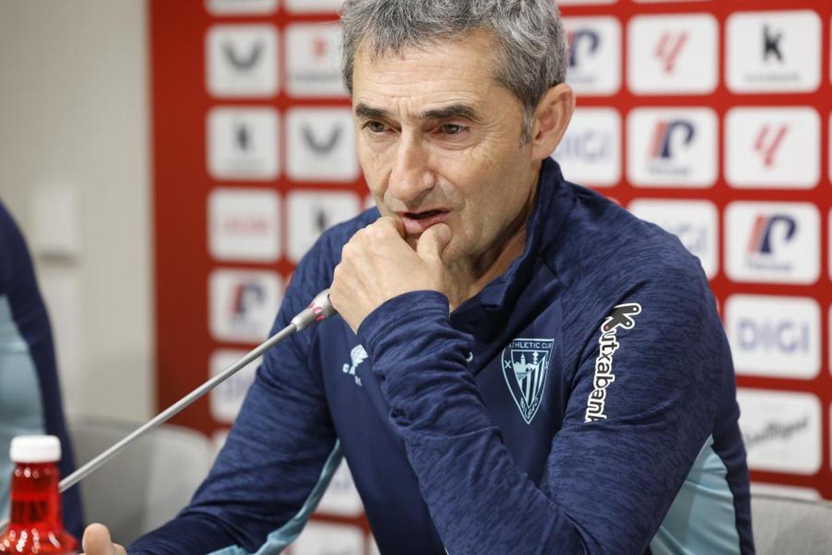 Ernesto Valverde, en rueda de prensa