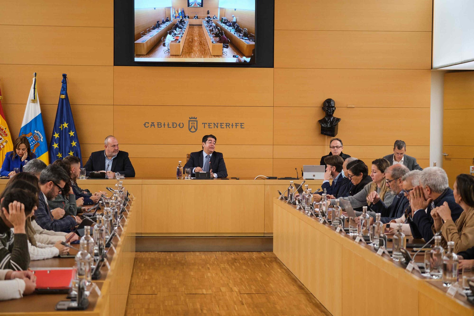 Pleno extraordinario y urgente del Cabildo de Tenerife