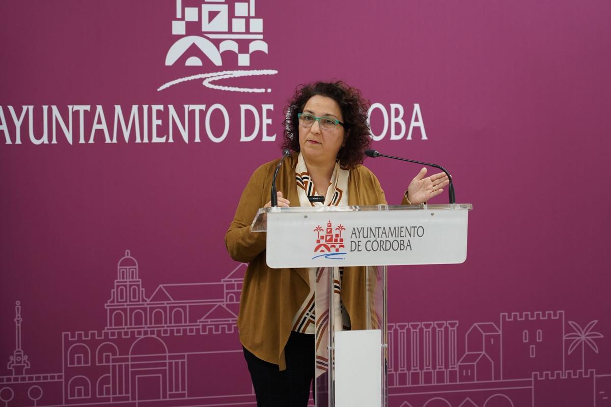 La concejala Alicia Moya en el Ayuntamiento de Córdoba.