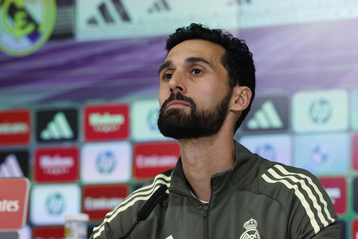 Álvaro Arbeloa, en rueda de prensa