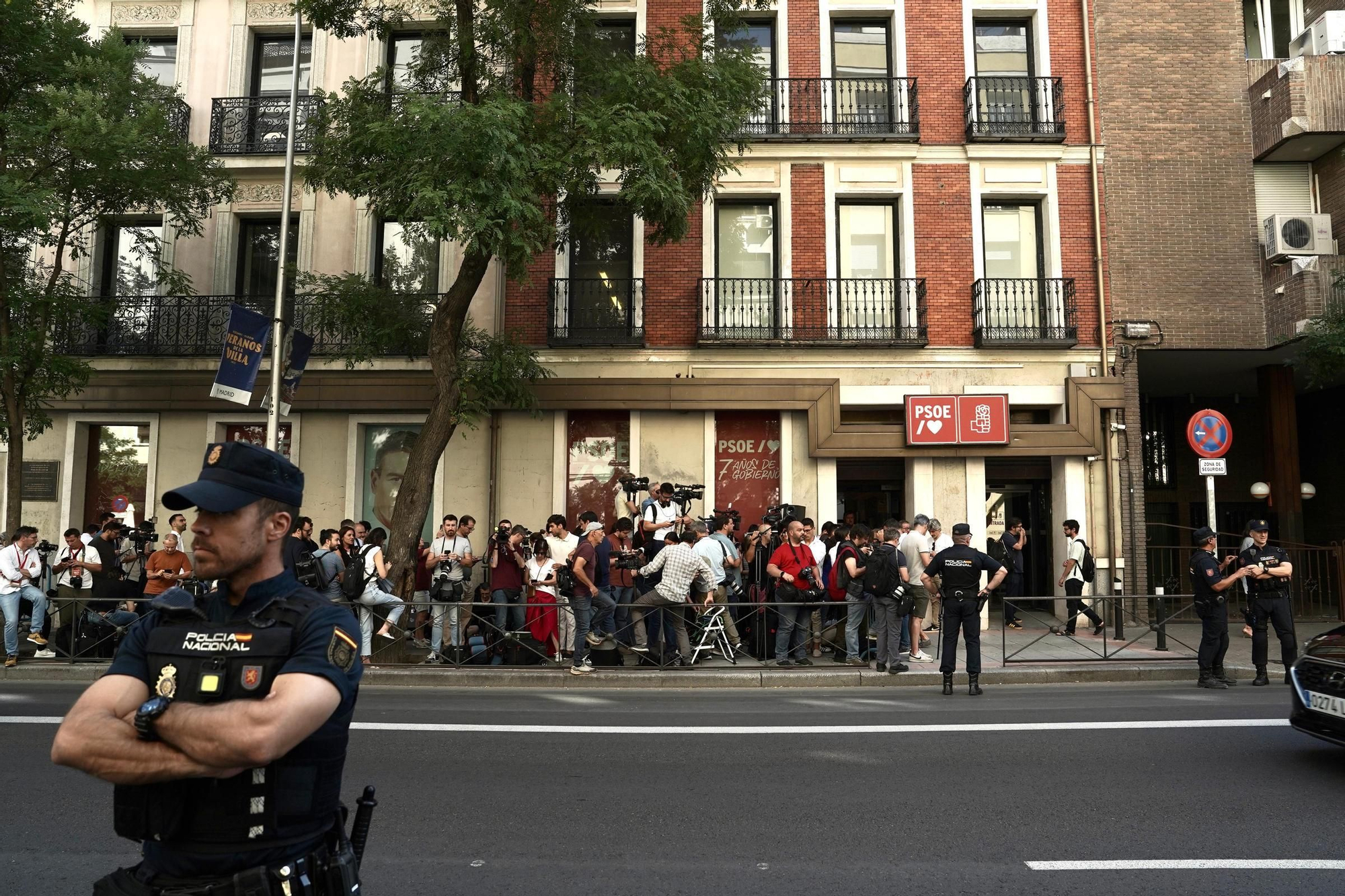 La sede del PSOE en la calle Ferraz