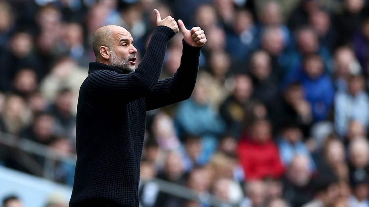 Guardiola, durante el partido contra el Liverpool