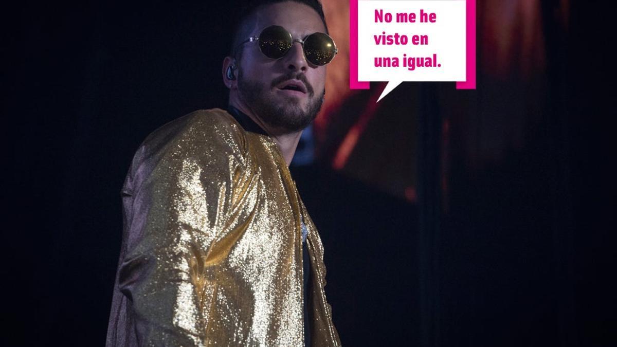 Maluma lo flipó en su propio concierto