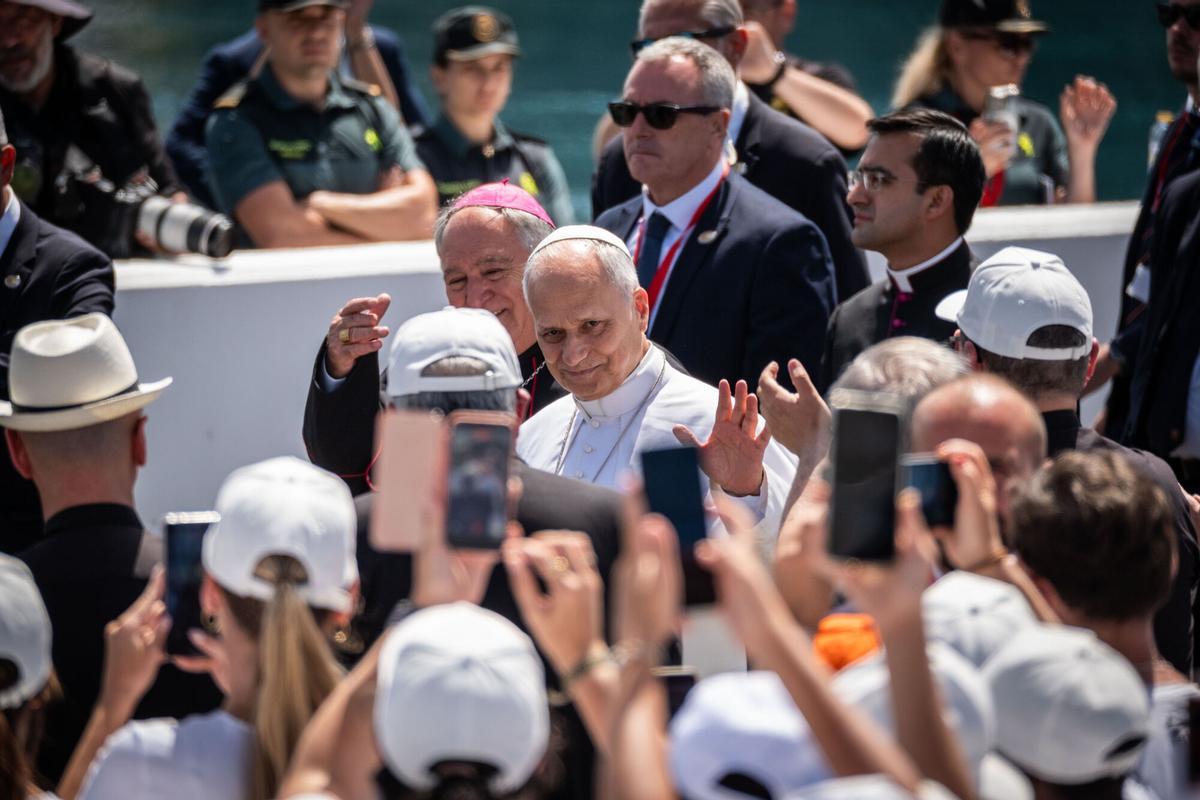 El papa en Arguineguín.