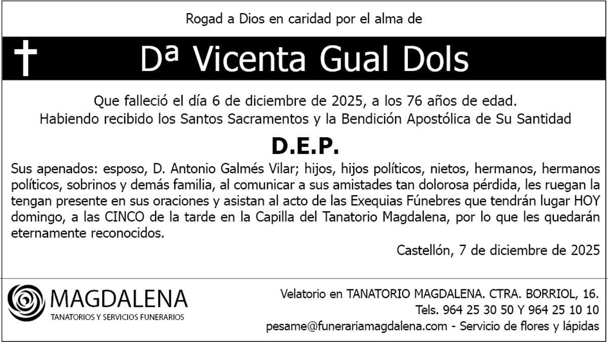 Dª Vicenta Gual Dols