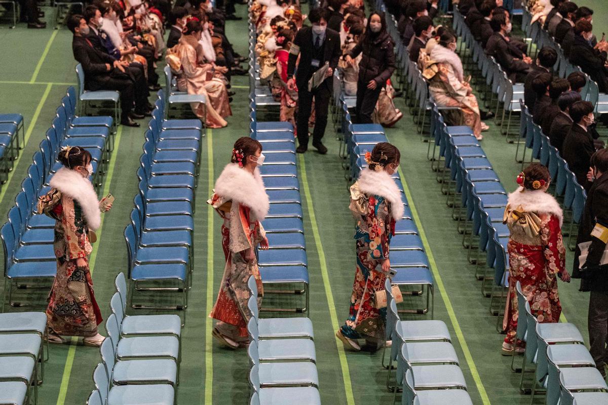 Ceremonia de celebración del Día de la Mayoría de Edad en Japón