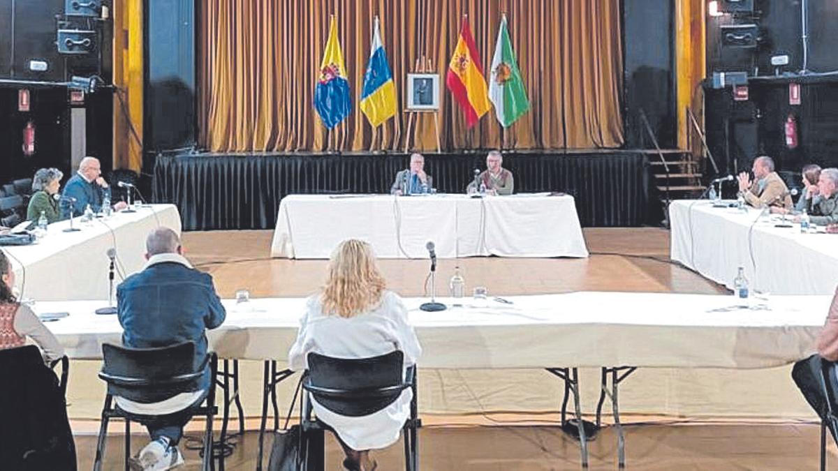 Sesión plenaria celebrada ayer, en Santa Brígida.