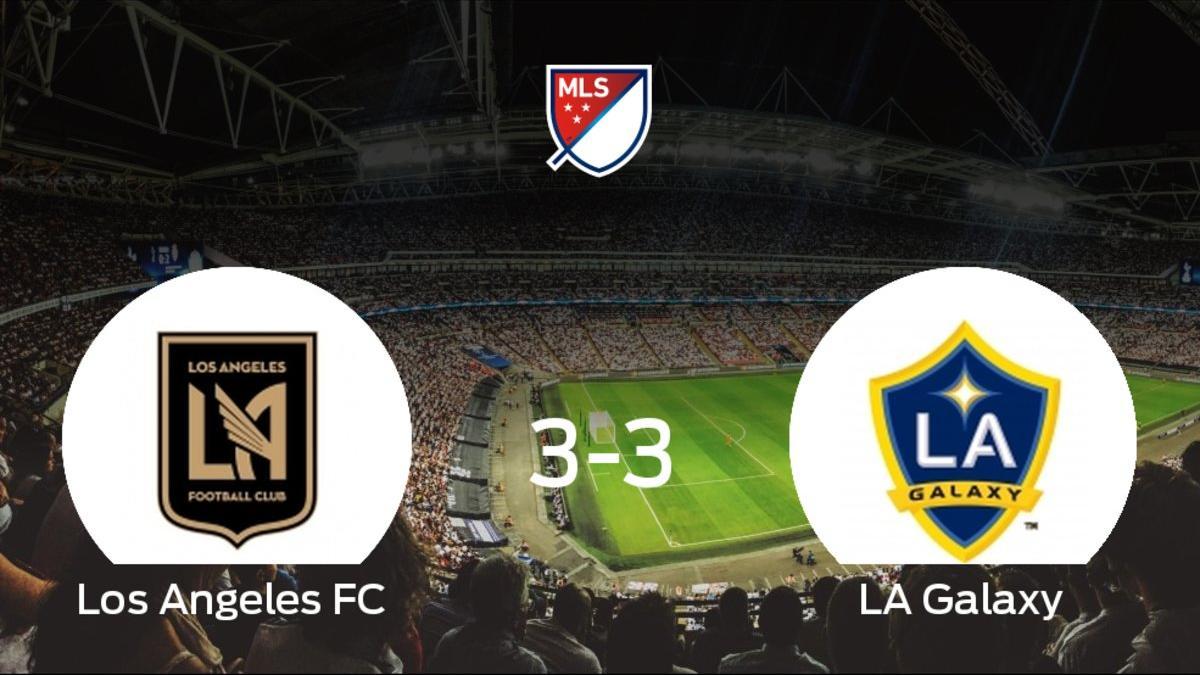 El Los Angeles FC y el LA Galaxy logran un punto después de empatar a 3