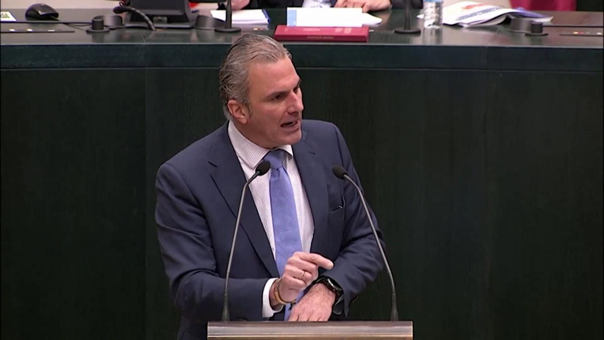 Javier Ortega Smith en el Pleno de Cibeles.