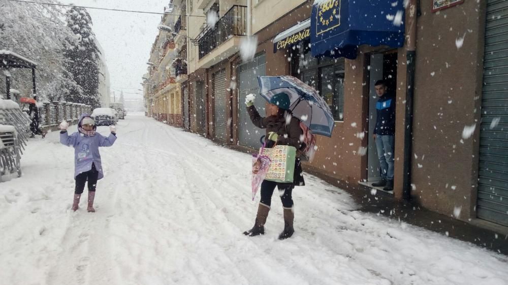 Nieve en el valle de Ayora y Cofrentes.