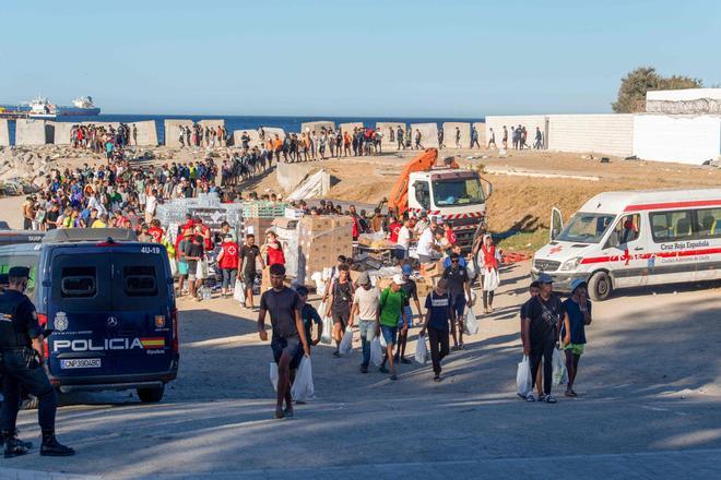 Ceuta y Melilla, en directo  Última hora de la crisis migratoria en Ceuta