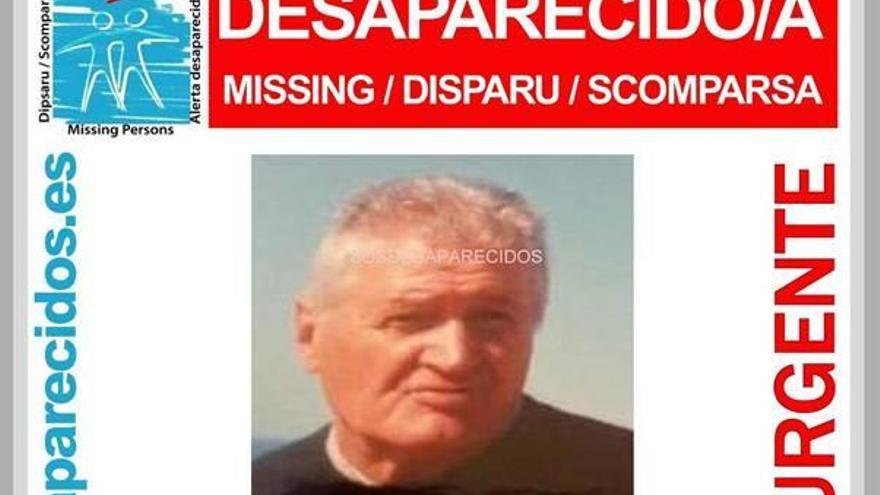 Cartel de SOS Desaparecidos con la imagen de Juan.