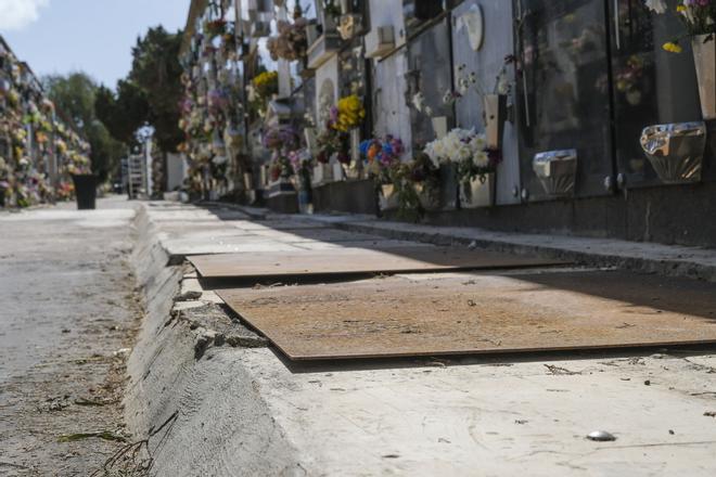 Deterioro en las instalaciones del cementerio de San Lázaro