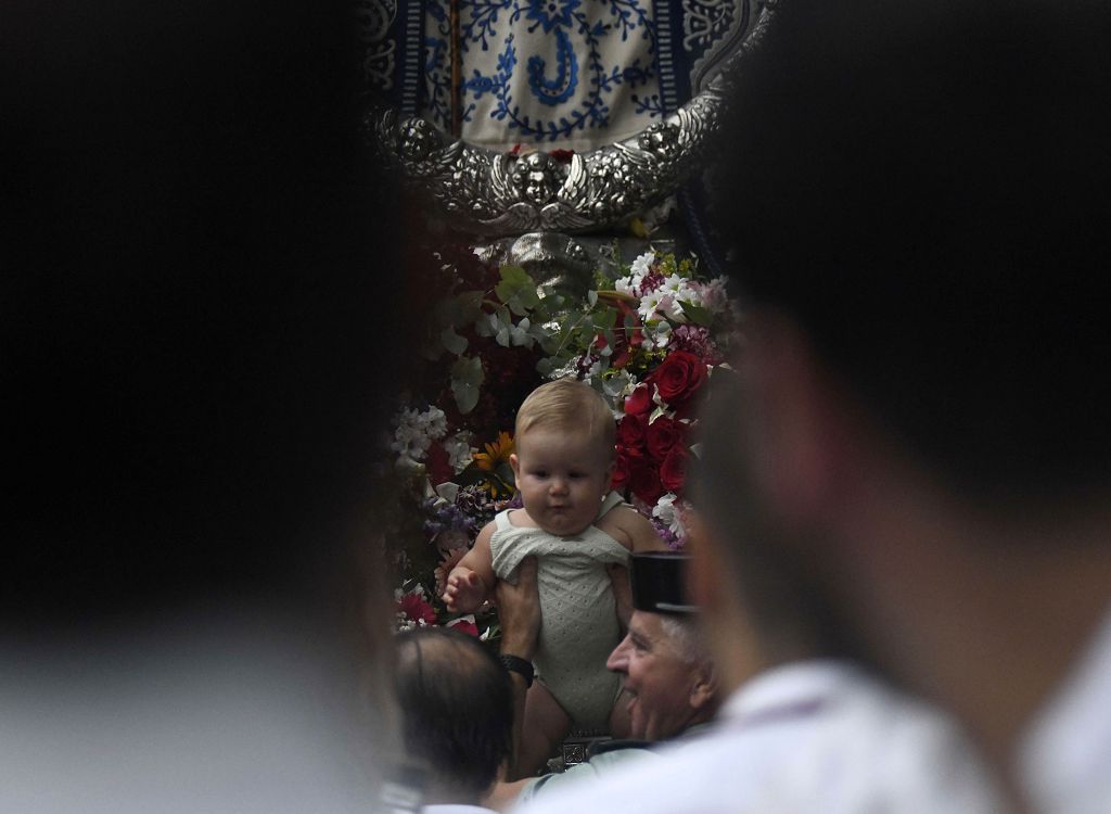 Romería de Murcia: Misa previa y primer tramo del recorrido