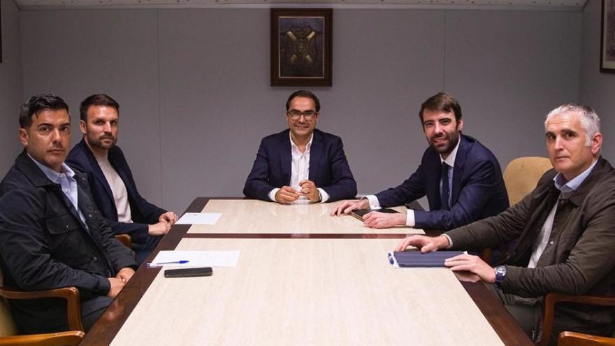 Rayco García, Ayoze García, José Daniel Díaz, Antonio Manuel Porro y Francisco Miguel Heredia. | CD TENERIFE