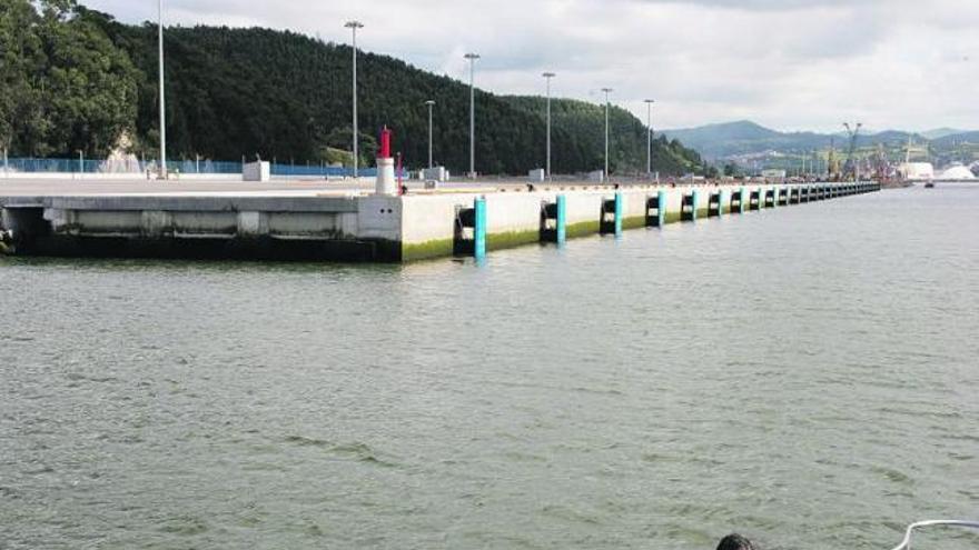 El nuevo muelle de la margen derecha que entrará en servicio el miércoles.