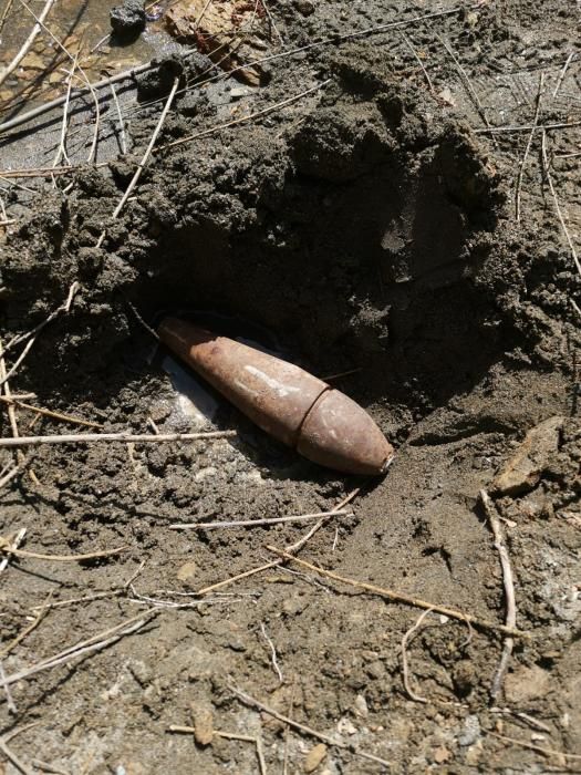 Troben una bomba de morter de la GUerra Civil a Campdevànol
